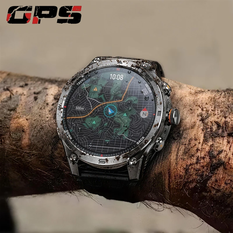 2026 New Built-in   Smart Watch Compass Barometric Altimeter 10ATM Waterproof Sports 1000mAh Battery Smartwatches Men