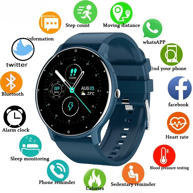 LIGE Men Smart band Watch Real-time Weather Forecast Activity Tracker Watches Heart Rate Monitor Sports Ladies Smart Watch Women