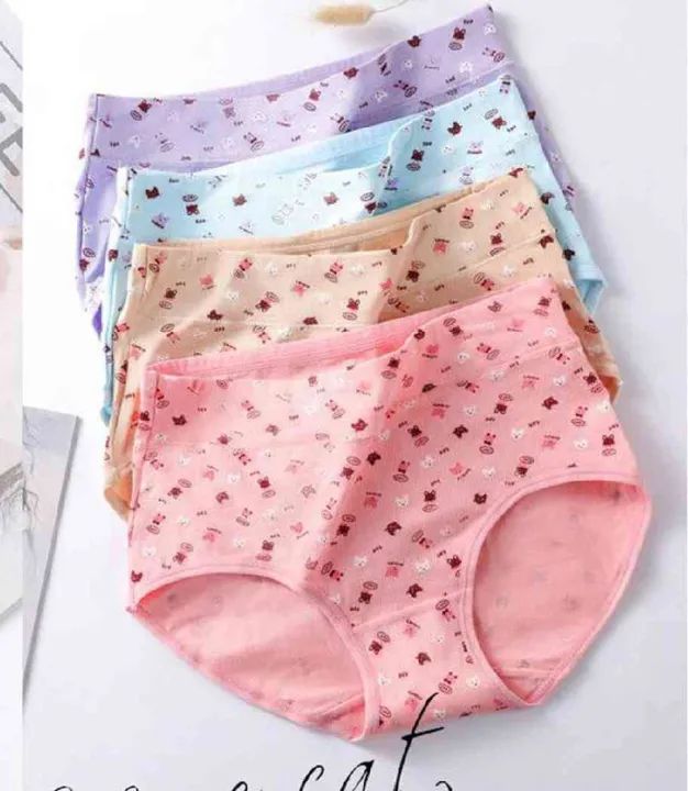 4 piece Cotton Panty For Women and panti for girls - Export quality ladies pantie - girls panty. 