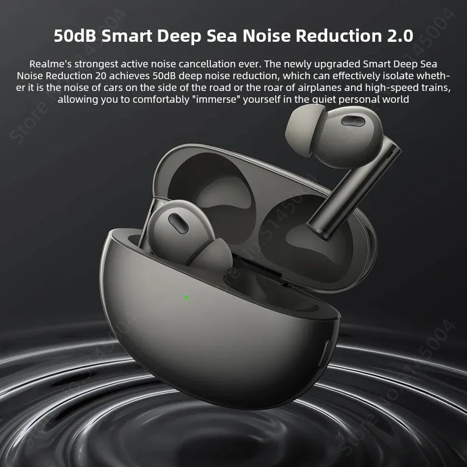 Realme Buds Air 6 Pro TWS Earbuds with 50 dB ANC LDAC. 