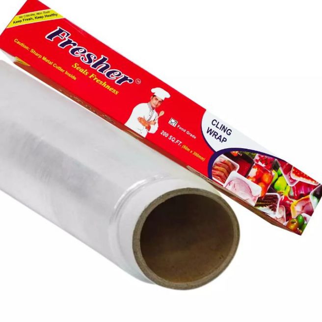 fresher wrap cling Plastic poly and tep on both sides for bread maker wooden. 