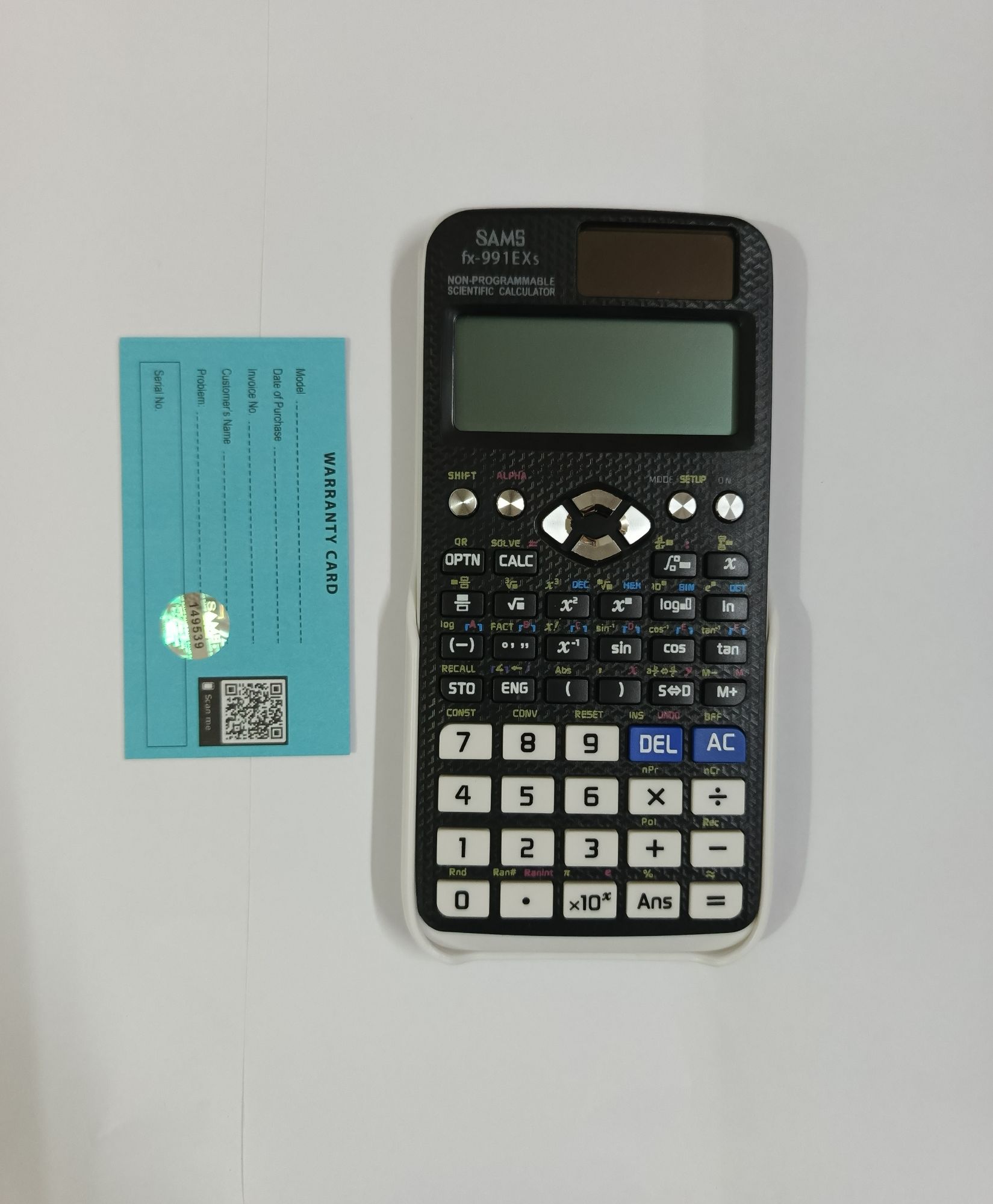 1 Year Warranty  SAMS FX-991EXs Scientific Calculator With 552 Functions/Non-programmable Scientific Calculator/ Solar & Battery – Black Color. 
