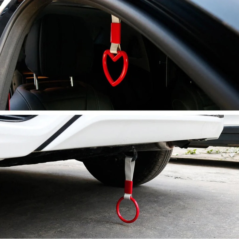 JDM Tsurikawa Round Ring Heart Train Bus Handle Subway Hand Strap Drift Charm Strap Drift Auto Accessories Car Styling. 