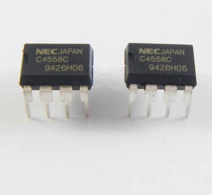 DIP OPAMP Integrated Circuit 4558 4558D JRC4558 JRC4558D Operational Amplifier Chip IC Dual Audio High Gain 8Pin DIP Electrical Circuitry & Parts. 