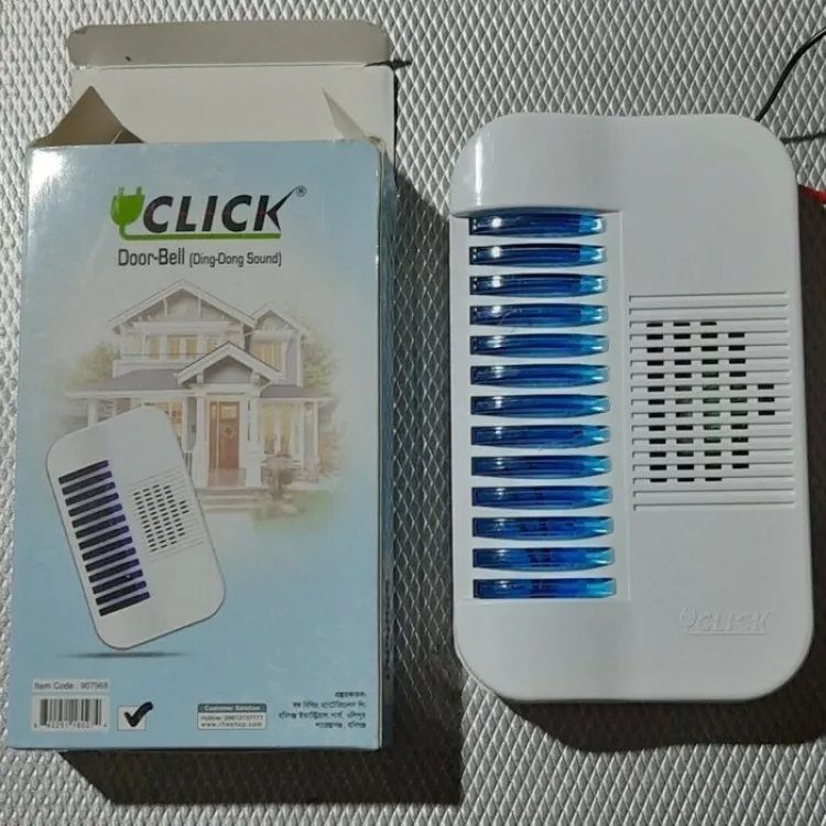 CLICK AC/DC Ding Dong Calling Door Bell Electronic Click Piano Design Door AC/DC Calling Bell Sweet Sound For Home and Office