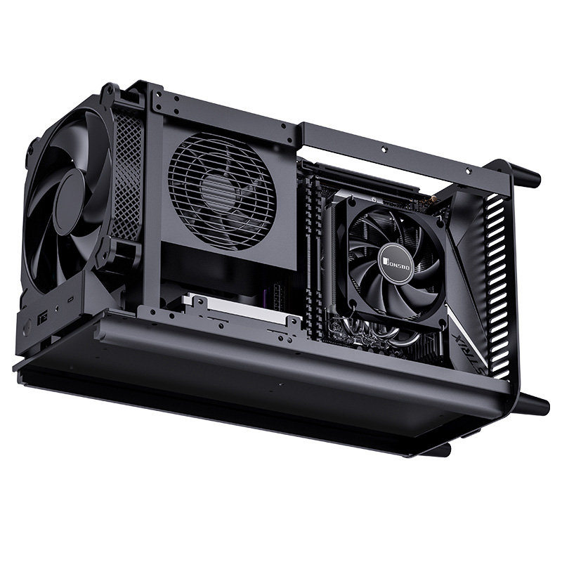 Jonsbo HP400S CPU Cooler 4Heatpips Down Pressure Air Cooling Radiator 90mm 4Pin PWM Fan LGA115x/1200/1700 AM4 AM5 ITX Small Case. 