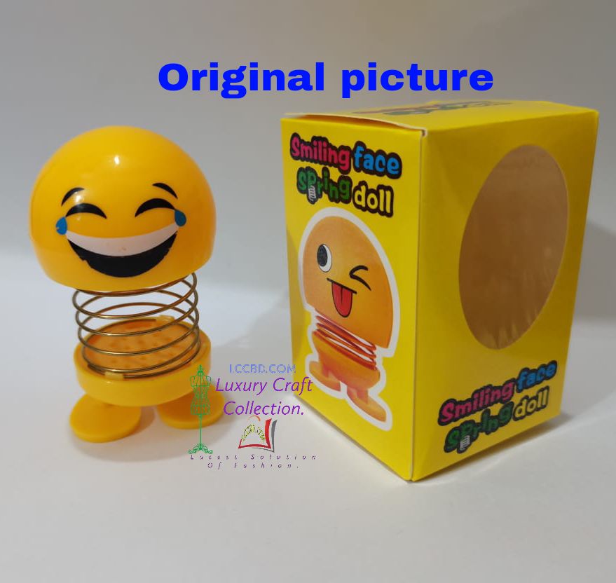 2  pieces large size Emoji spring toy. 
