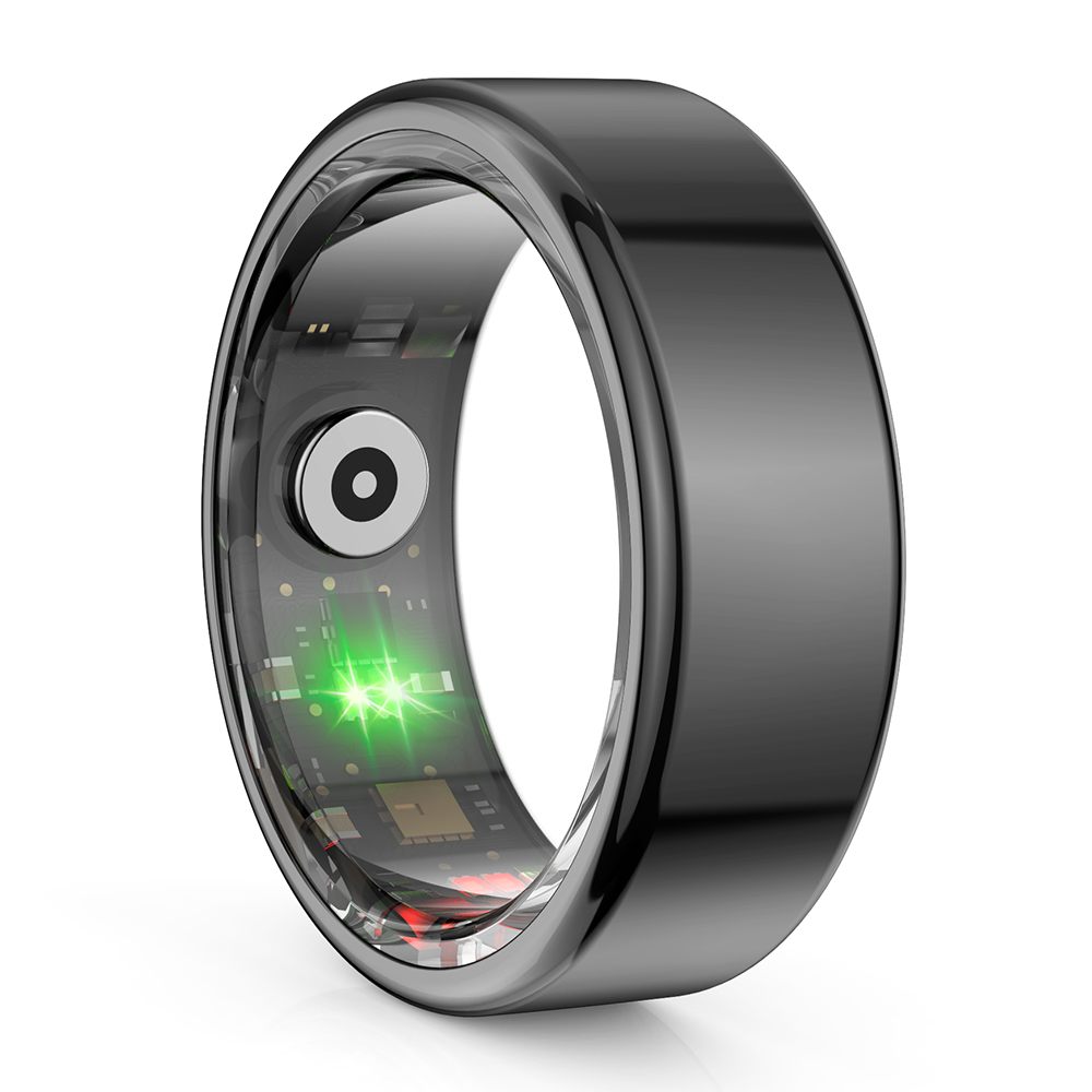 COLMI R02 Smart Ring Military Grade Titanium Steel Shell Health Monitoring IP68 & 3ATM Waterproof Multi-sport Modes. 