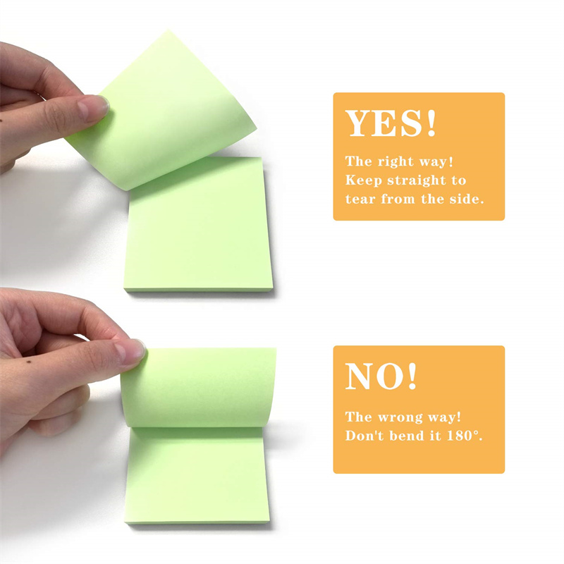 Soft Colors Sticky Note Pads, 3×3'' Self-stick Memo Pads, Super Adhesive Sticky Notes, Perfect for Office, Home, School, Meeting. 