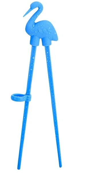 Animal Training Chopsticks for Kids and Beginners Reusable Children Eat Helper with Adjustable Finger Holders. 