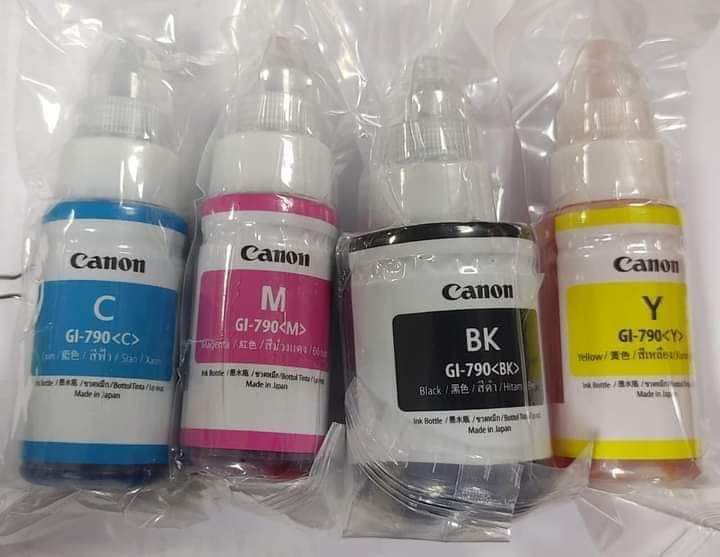 Canon Pixma G1010, G2010 G3010 G4010 Printer Gi-790 ink (4pcs - Multicolor). 