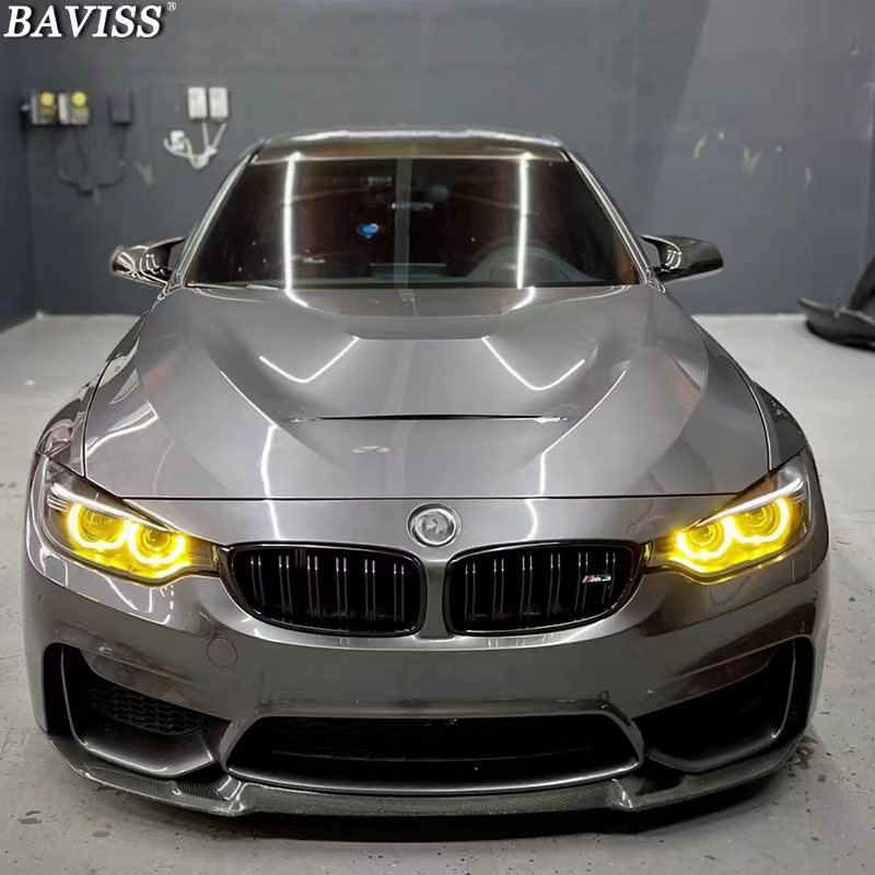for BMW 4 Series 2014-2016 CSL Yellow DRL  Multicolor LED Boards F32 F33 F36 Daytime Running Lights Red RGBW Lemon Amber Blue. 