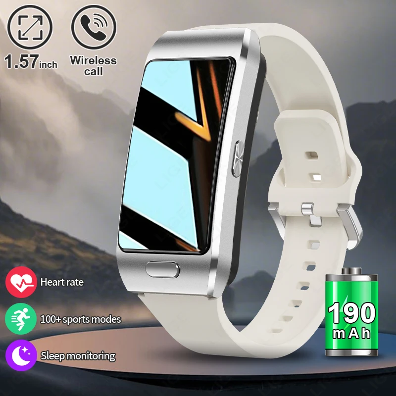 New LIGE 2 in 1 Smart Watch Man With Earbuds smartwatch TWS Bluetooth Earphone Music Heart Rate Health Monitor Sports SmartWatch