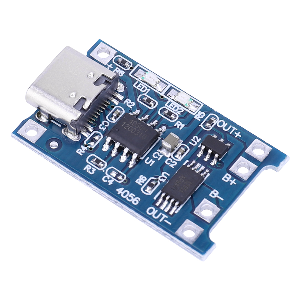 TP4056 Lithium Battery Charger Module Type C Battery Charging Module Micro USB 4.5V-5V for Lithium Batteries. 