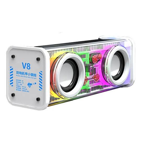V8 Mecha Original RGB Light Bluetooth Speaker - Image 1