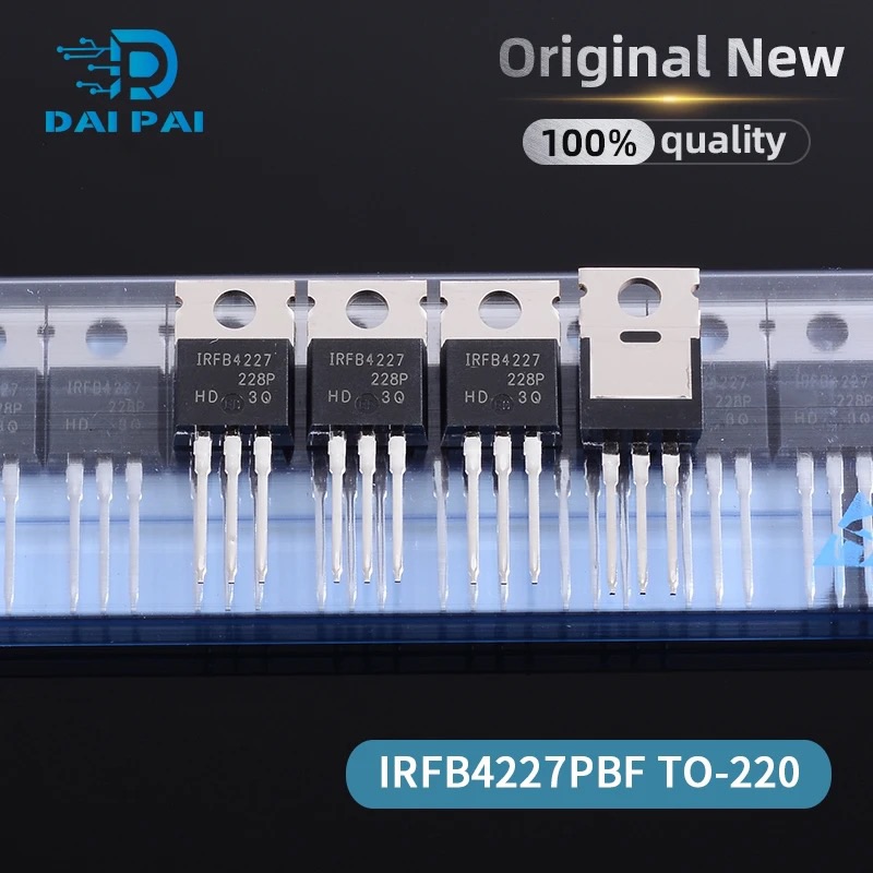 5pcs 100% New Original IRFB4227PBF IRFB4227 FB4227 TO-220 N-Channel 200V 65A MOS Tube PDP Switch other need 01711993566. 