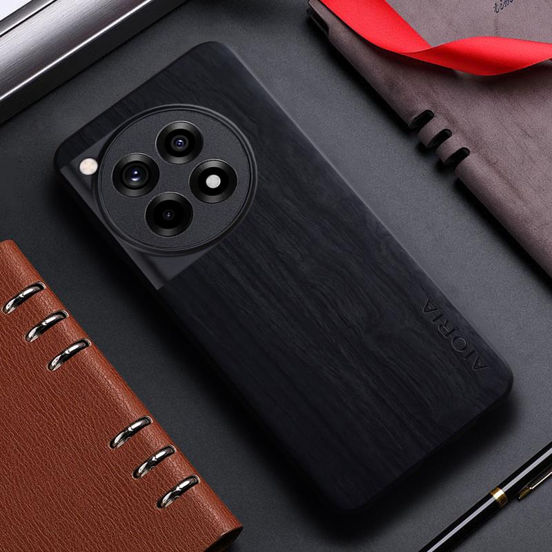 Case for OnePlus 12R 12 5G funda bamboo wood pattern back cover for oneplus 12 12r phone case capa. 