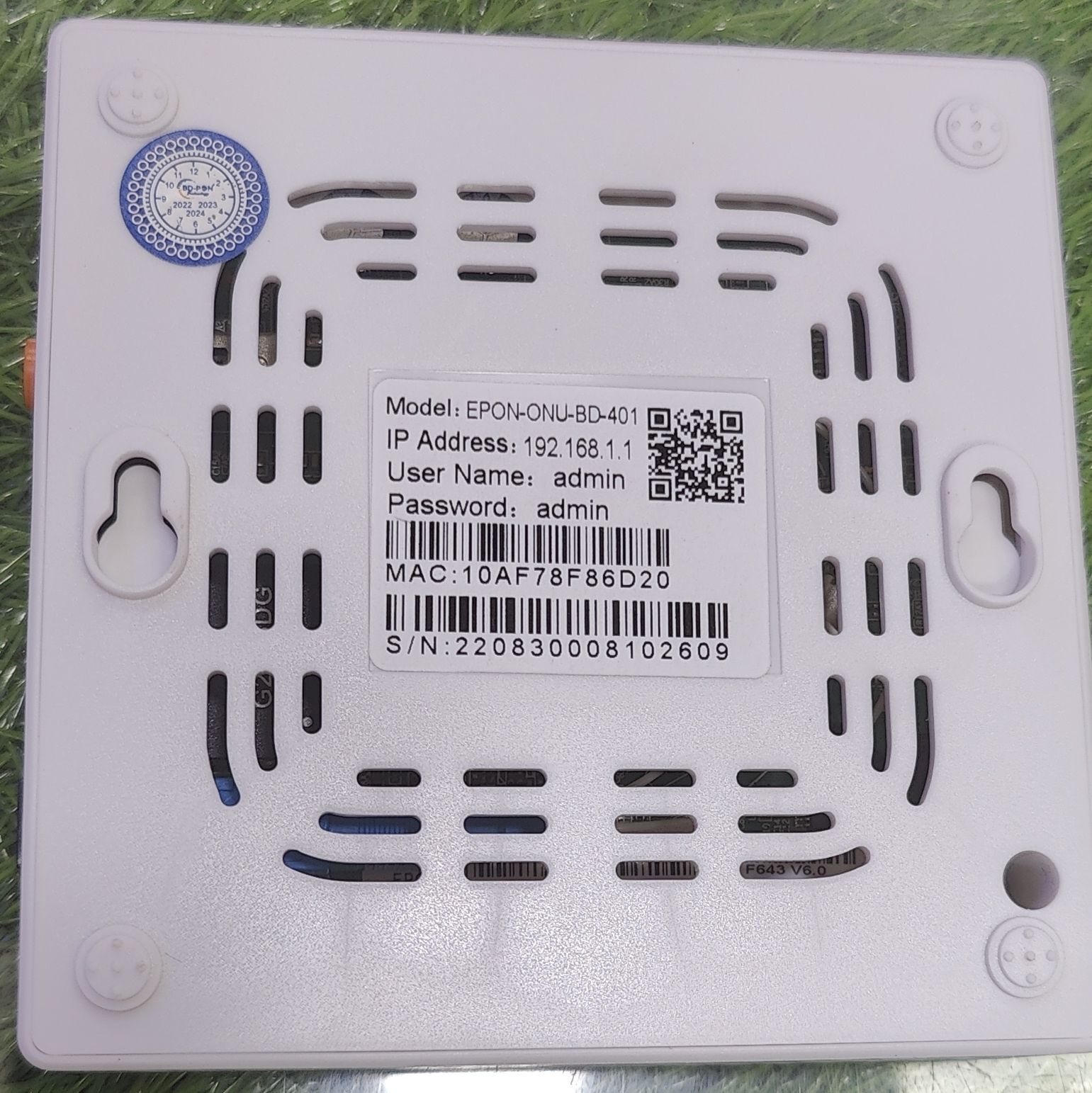 BD-PON EPON ONU 1G BD-401ONU. 
