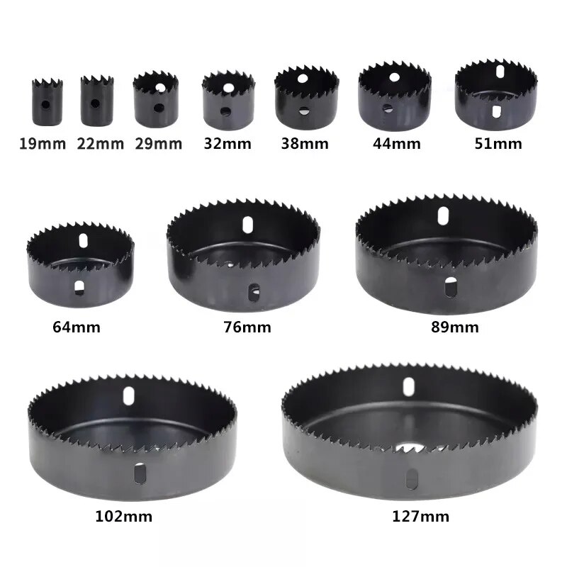 3PC Hole Saw Gypsum Board Hole Opener 32-54mm Ceiling Drilling Tool 6PC Bubble Shell Assembly Set. 