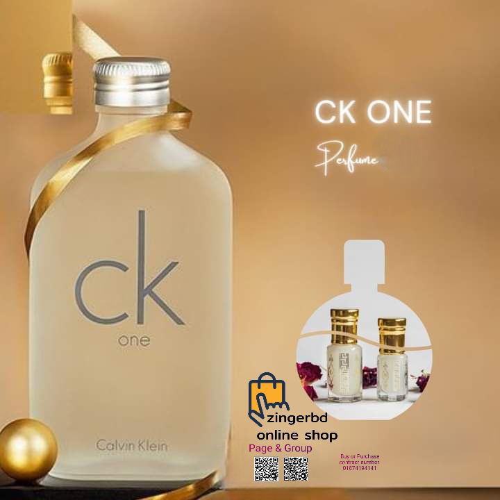 CK ONE Pocket PERFUME RAW Oil 6ML Made In France