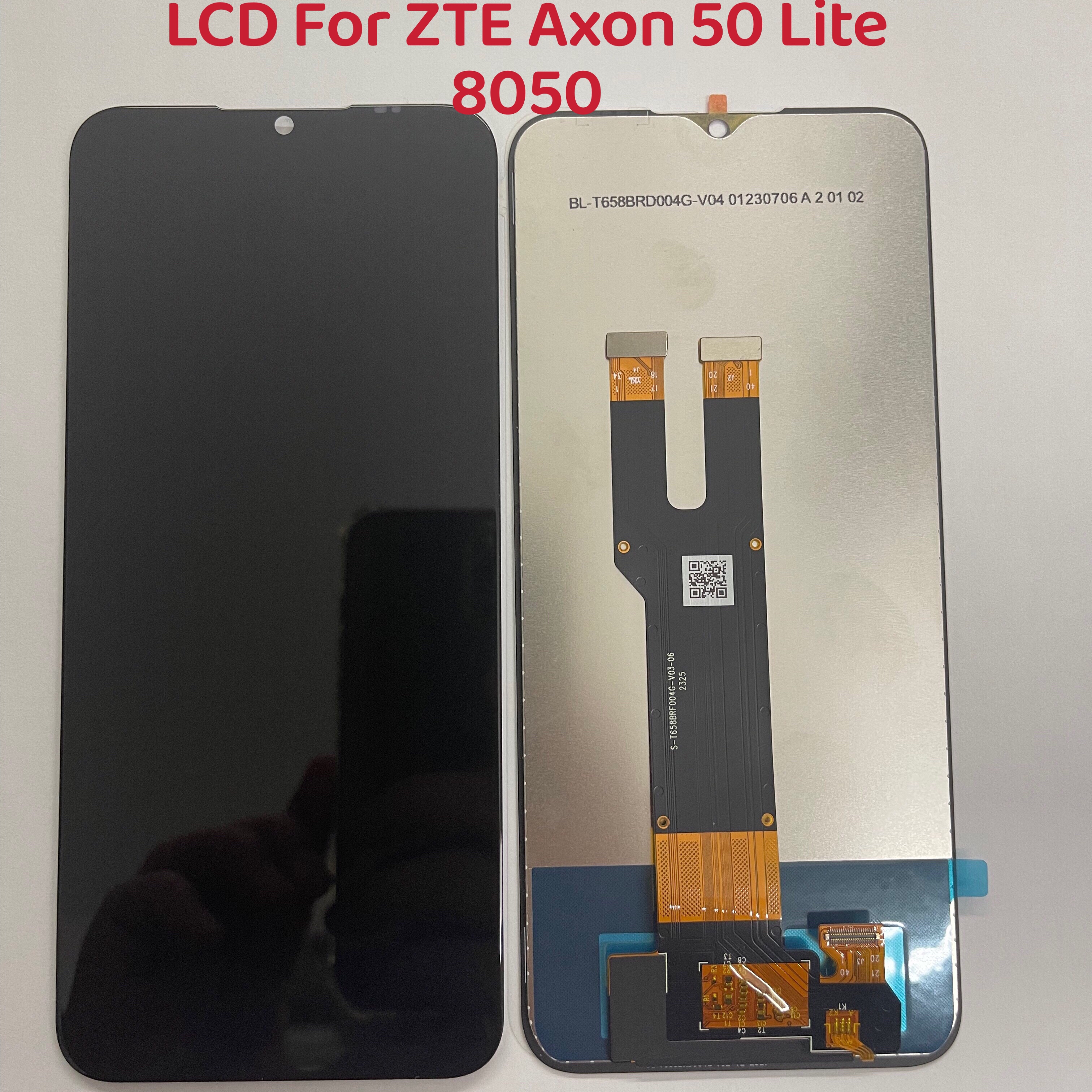 Tested 6.6" For ZTE Axon 50 Lite 8050 LCD DIsplay Touch Screen Digitizer Panel Assembly Replacement Parts For ZTE 8050. 