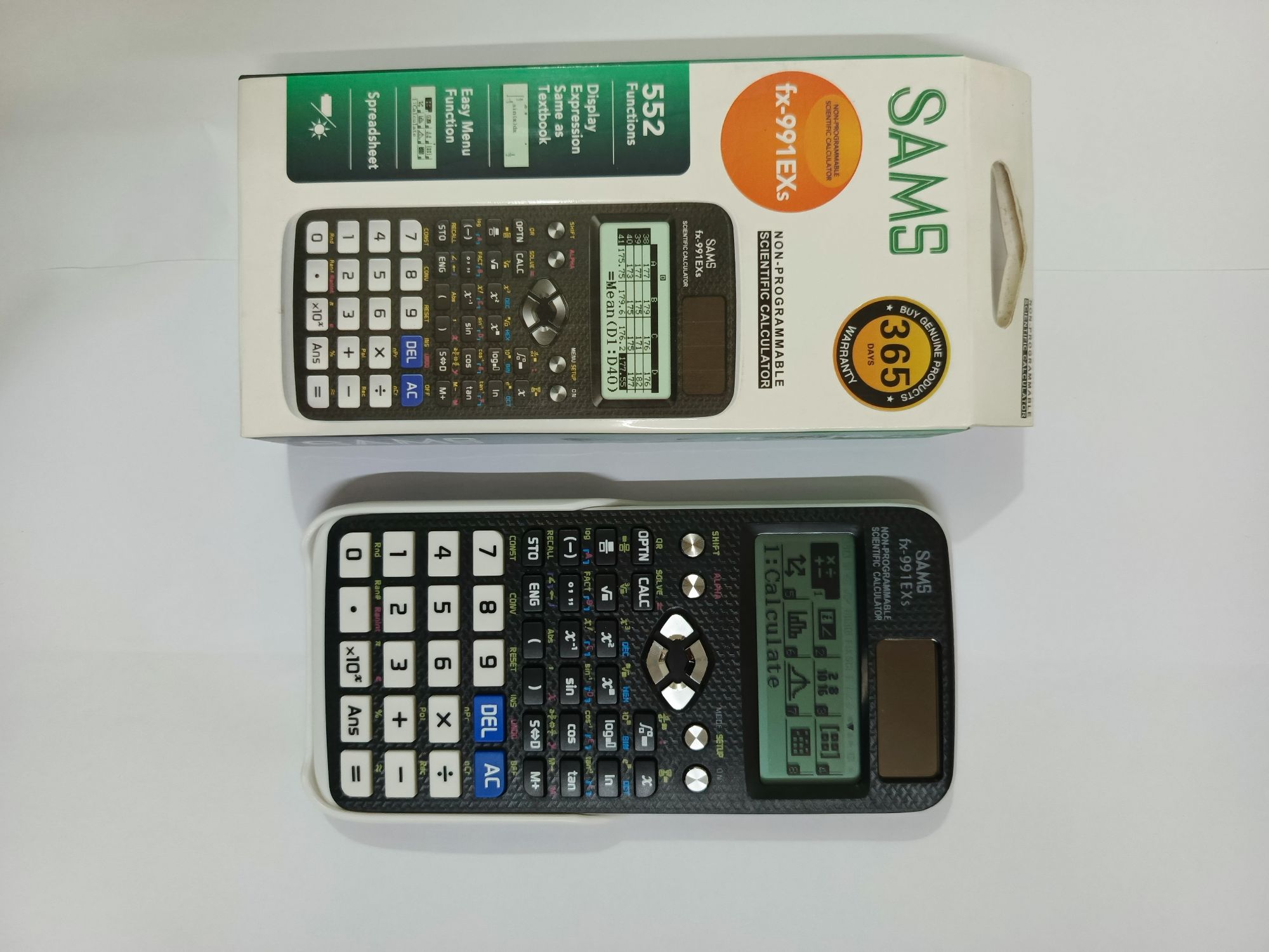 1 Year Warranty  SAMS FX-991EXs Scientific Calculator With 552 Functions/Non-programmable Scientific Calculator/ Solar & Battery – Black Color. 