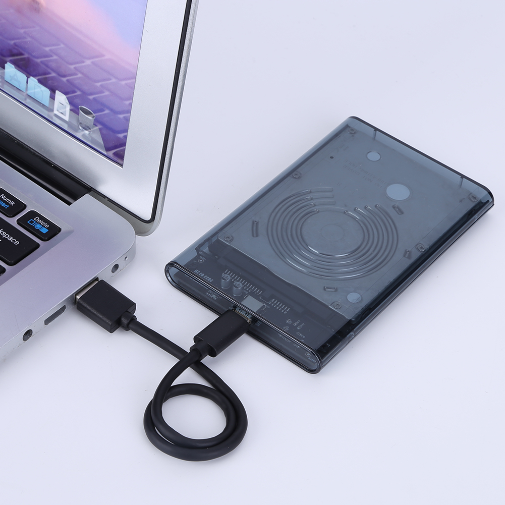 2.5 inch HDD Case SATA To USB3.1 8TB External Hard Drive Case 10 Gbps 8TB SSD Box USB3.0 To Type-C Transparent Hard Disk Box. 