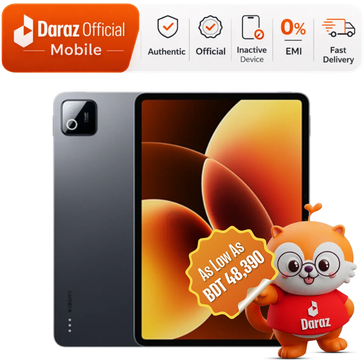 Xiaomi Pad 8 8GB/256GB (Wi-Fi) | 11" 144Hz Display | Snapdragon | Official