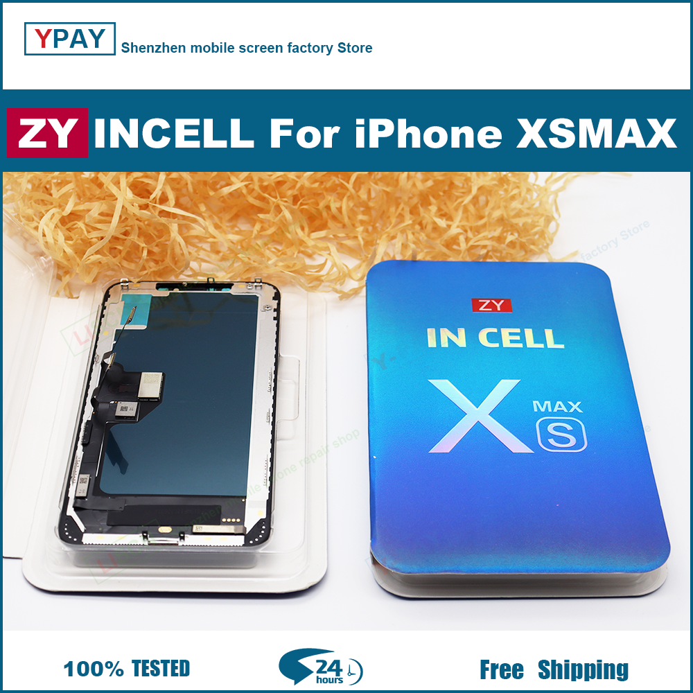 ZY Incell screen For iPhone X XS XR XsMax 11 12 13 LCD Display Touch Screen Digitizer Assembly Replacement Parts LCDs TRUE TONE. 