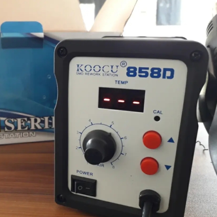 858D SMD Brushless Heat Gun Hot Air Rework Soldering Station 700W 220V Multifunction SMD/SMT Rework station with LED Temperature Display replace BK-858A 878D 878D+. 