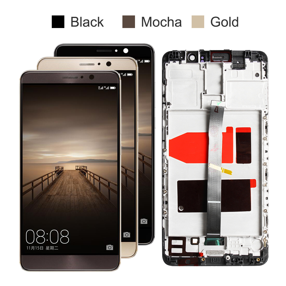 5.9'' IPS LCD For Huawei Mate 9 LCD Display with Frame Touch Screen Digitizer Assembly For Mate9 LCD MHA-L29, MHA-L09, MHA-AL00. 