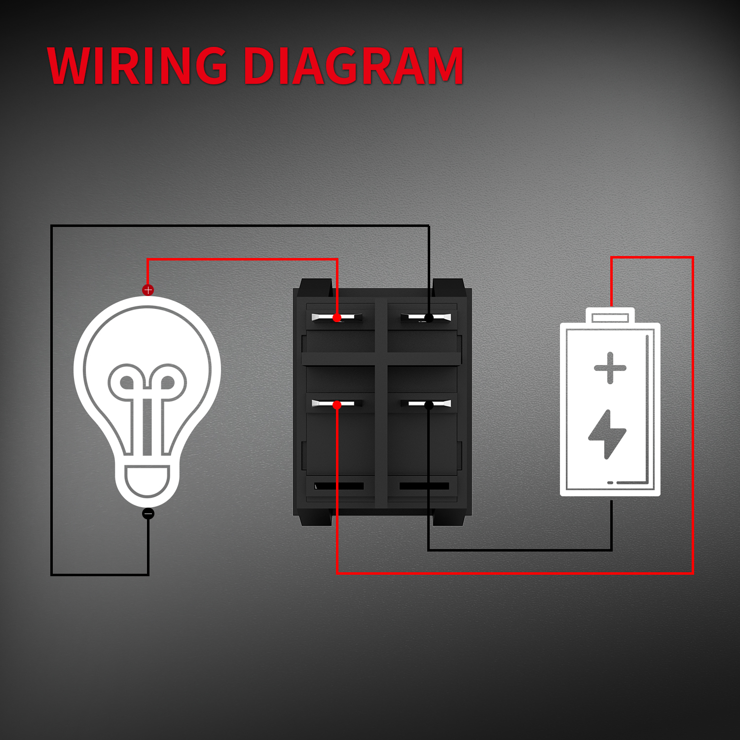 DaierTek 3PCS Rocker Switch DPST 40A 12VDC 4 Pin 2 Position Switch ON Off Toggle Switch 30A 250VAC 120V T125 KCD2 KCD4 Rocker. 