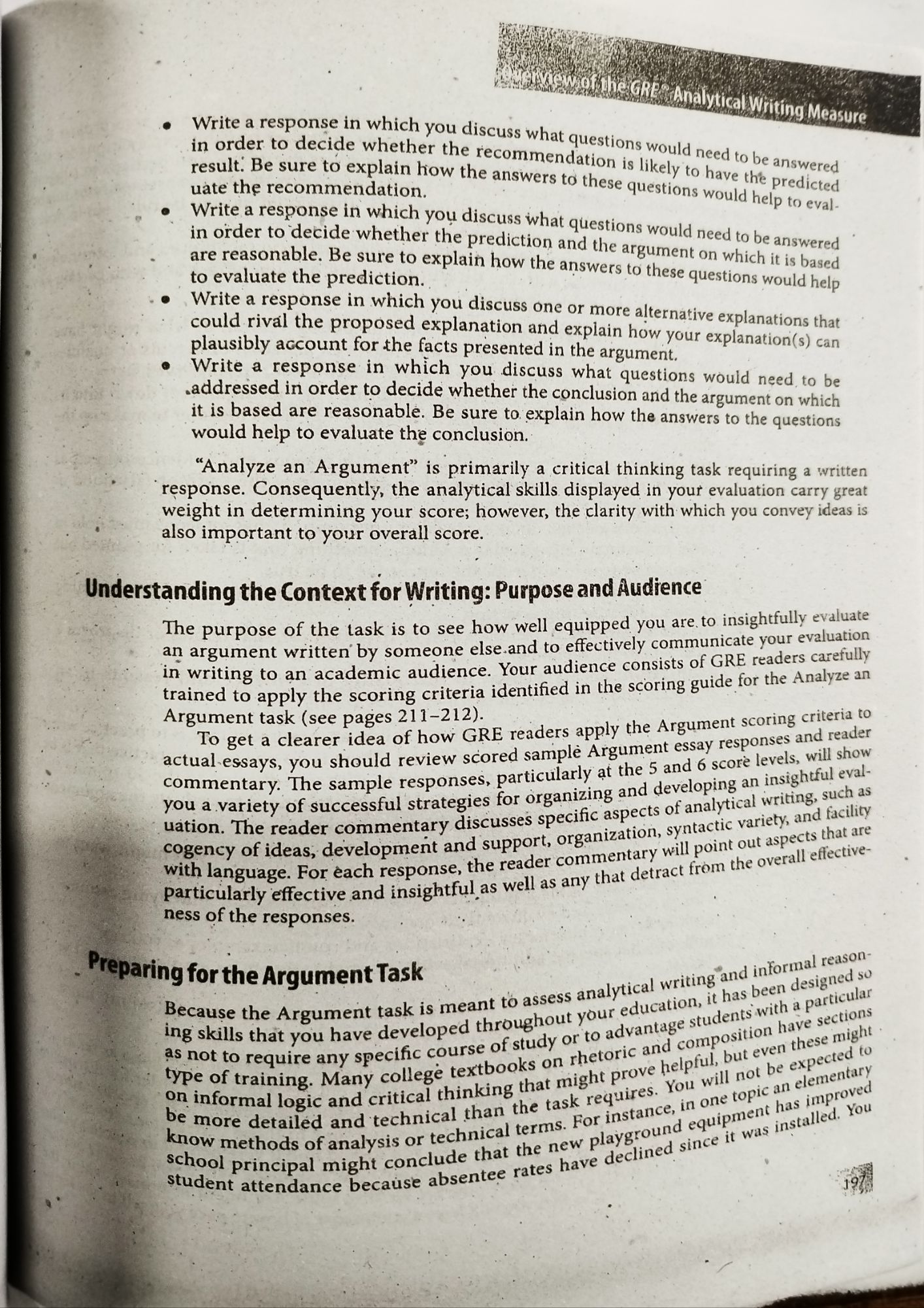 GRE VERBAL REASONING BY ETS - VOLUME 1. 