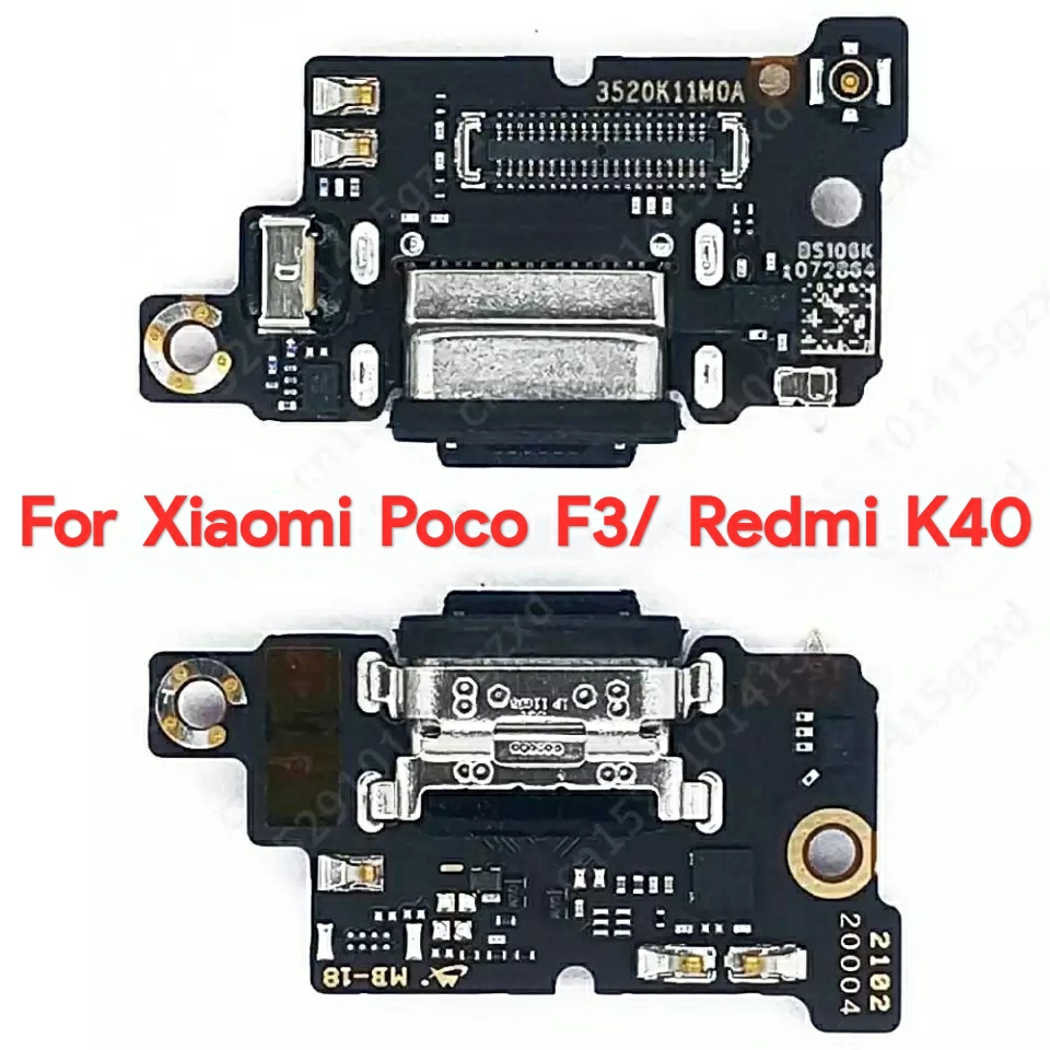 Flex Charging Port For Xiaomi Mi Poco F3 Redmi K40 Charge Board USB PCB Ribbon Dock Connector Flex Replacement Spare Parts. 