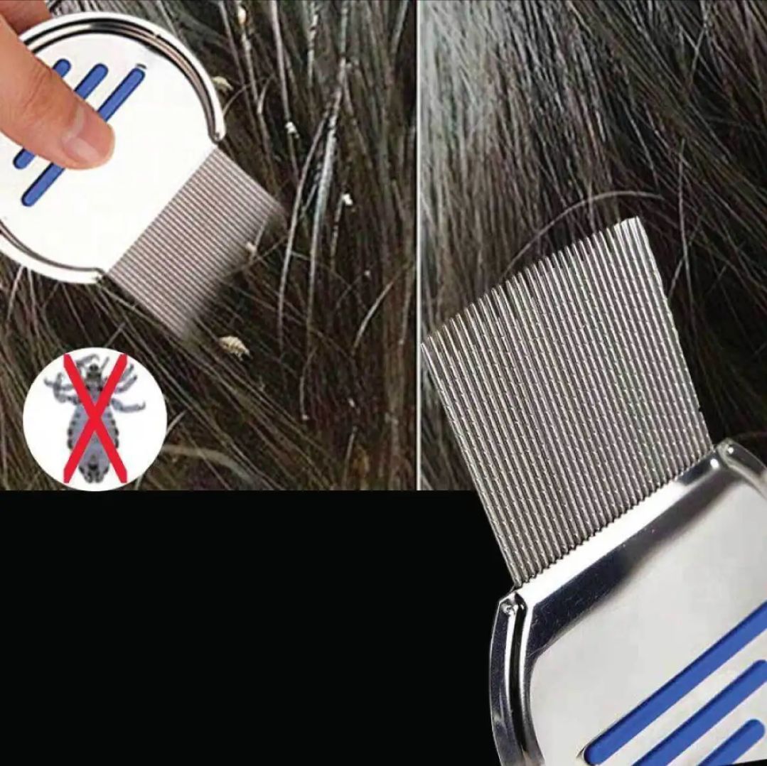Lice Terminator Comb And All Nit Egg Free - Professional Stainless Steel Lice Removal Comb