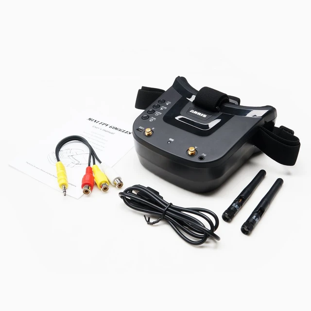 FPV Goggles 5.8G 40CH 3 inch Double Antennas FPV Receiver Goggles for FPV Racing Quadcopter Drones & Accessories (VR009). 