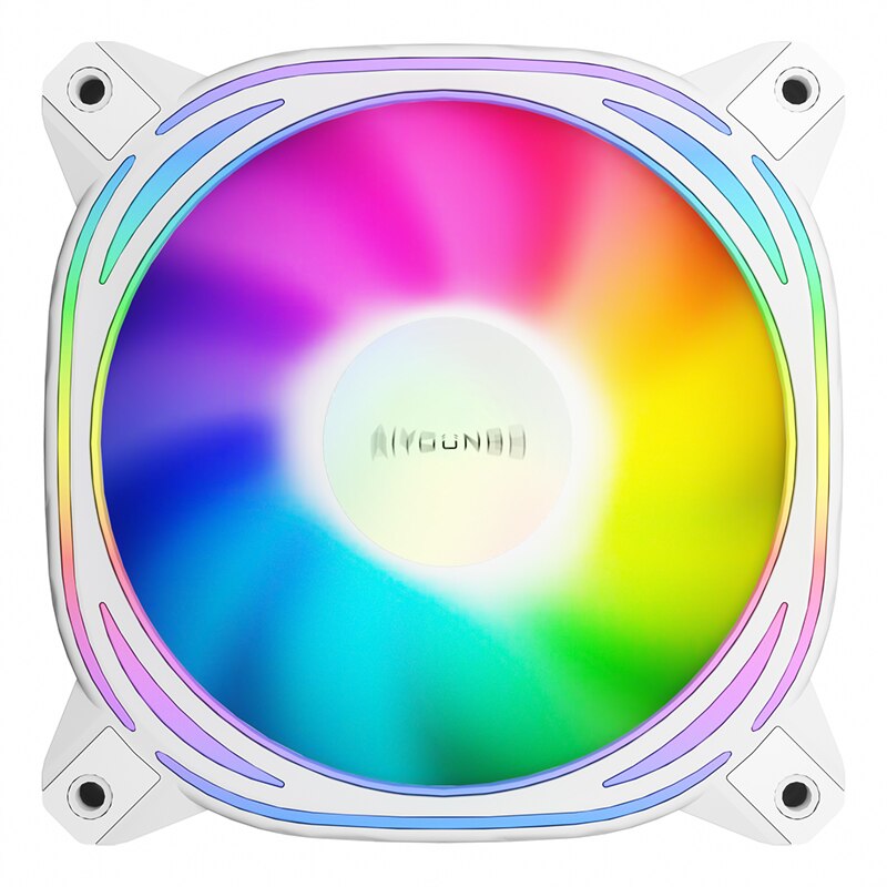 Aigo Z12 Computer Case Fan Reverse Ventoinha PC 120mm Rgb Fan Cooler 4pin PWM CPU Cooling Fan 3pin5v Argb 12cm Ventilador. 