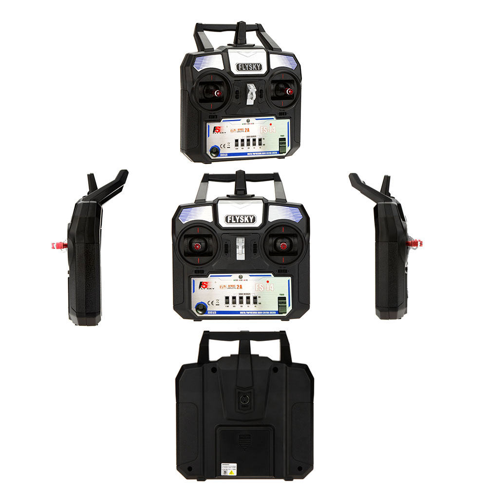 Flysky FS-i4 AFHDS 2A 2.4GHz 4CH Radio System Transmitter for RC Helicopter Glider with FS-A6 Receiver. 