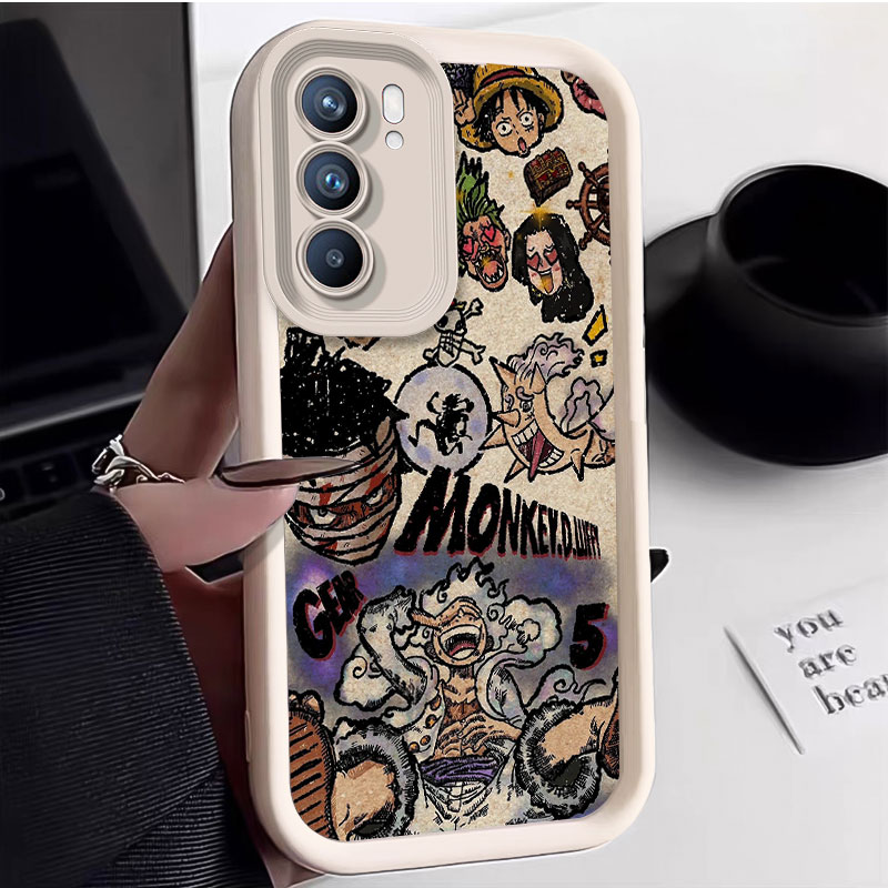 Anime O-ONE PIECE Luffy Soft Silicone Case for Samsung Galaxy S24 Ultra S23 FE S22 S21 Plus FE A54 A34 A14 A73 A53 A33 Cover. 