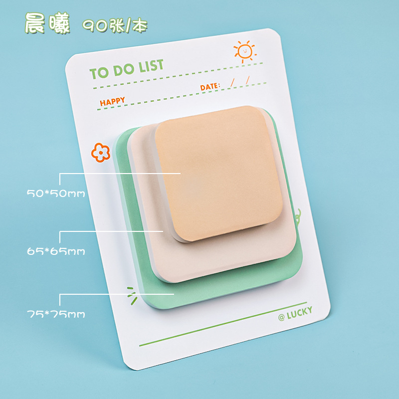 Cute Note, Color High-value Ins Wind Note Paper, Student Message N Times, Sticky Note Pad  Stationery  Kawaii. 