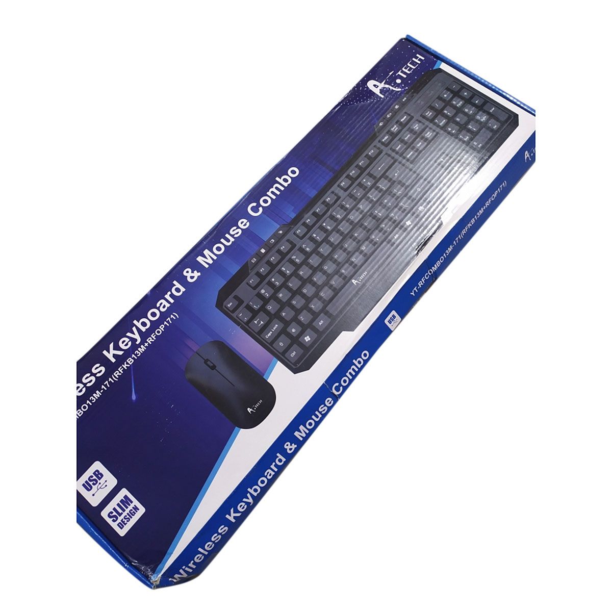 A Tech RFCOMB08003 Wireless Keyboard & Mouse Combo A Tech Wireless keyboard with mouse set , keyboard wireless, mouse wireless, A tech. 