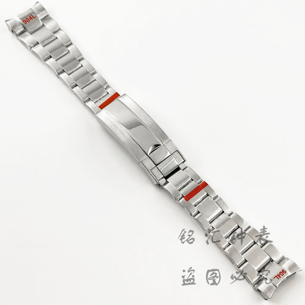 20MM Width 904L Silver Presidential Oyster Jubilee High Quality Glide Lock Clasp Stainless Steel Wristband for Submarine Log. 