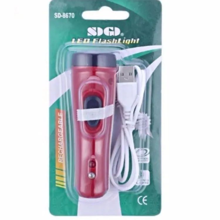 Rechargeable LED Flash SD 8670 Torch Light 18650 Battery