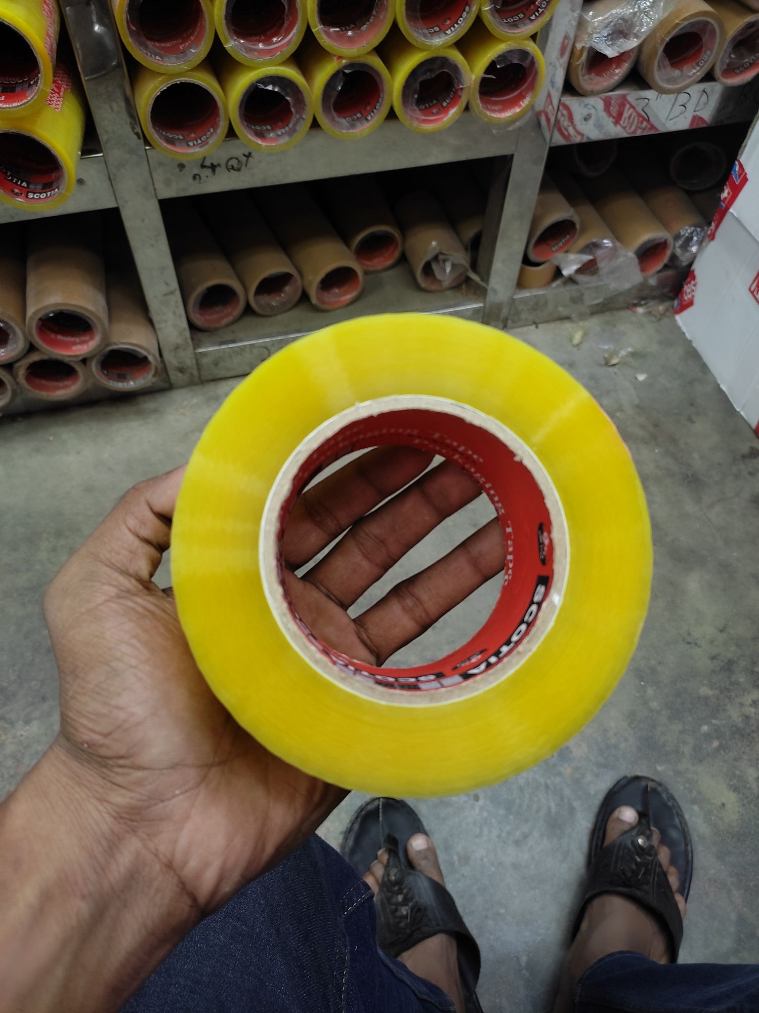 Scotia transparent Scotch Tape for packaging (Width:2.5 Inches and Length 300Yards. 