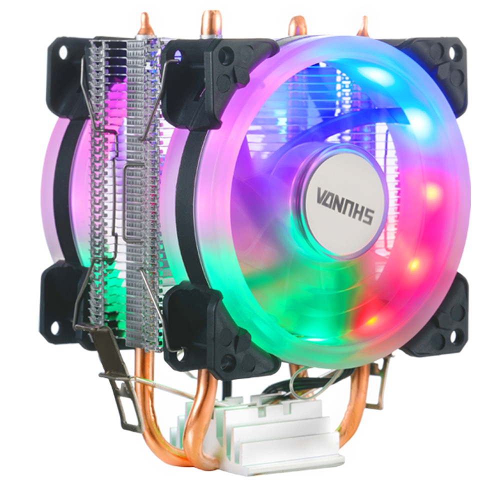 Cpu Cooler 2011 2 Heat Pipes Processor Cooler X99 For Intel AMD RGB Air Cooler Cpu Cooling Fan. 