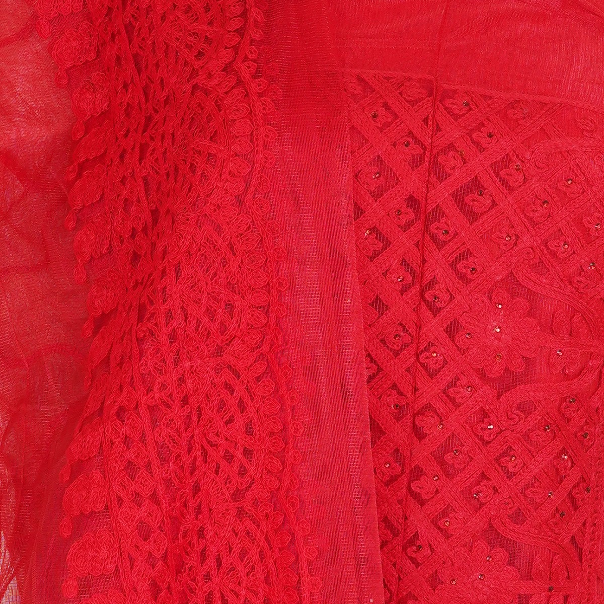Stylish Net Three Piece For Women. 