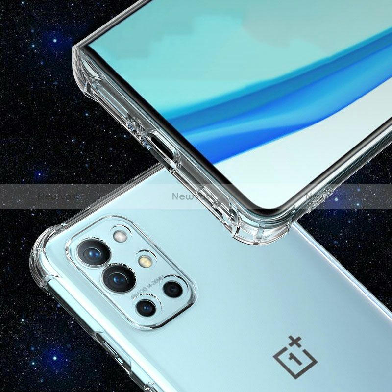 For OnePlus 9R Silicone Airbag Cover Shockproof Transparent Protective Clear Back Cover Tpu Case - Camera (Back Case Cover For Smartphone). 