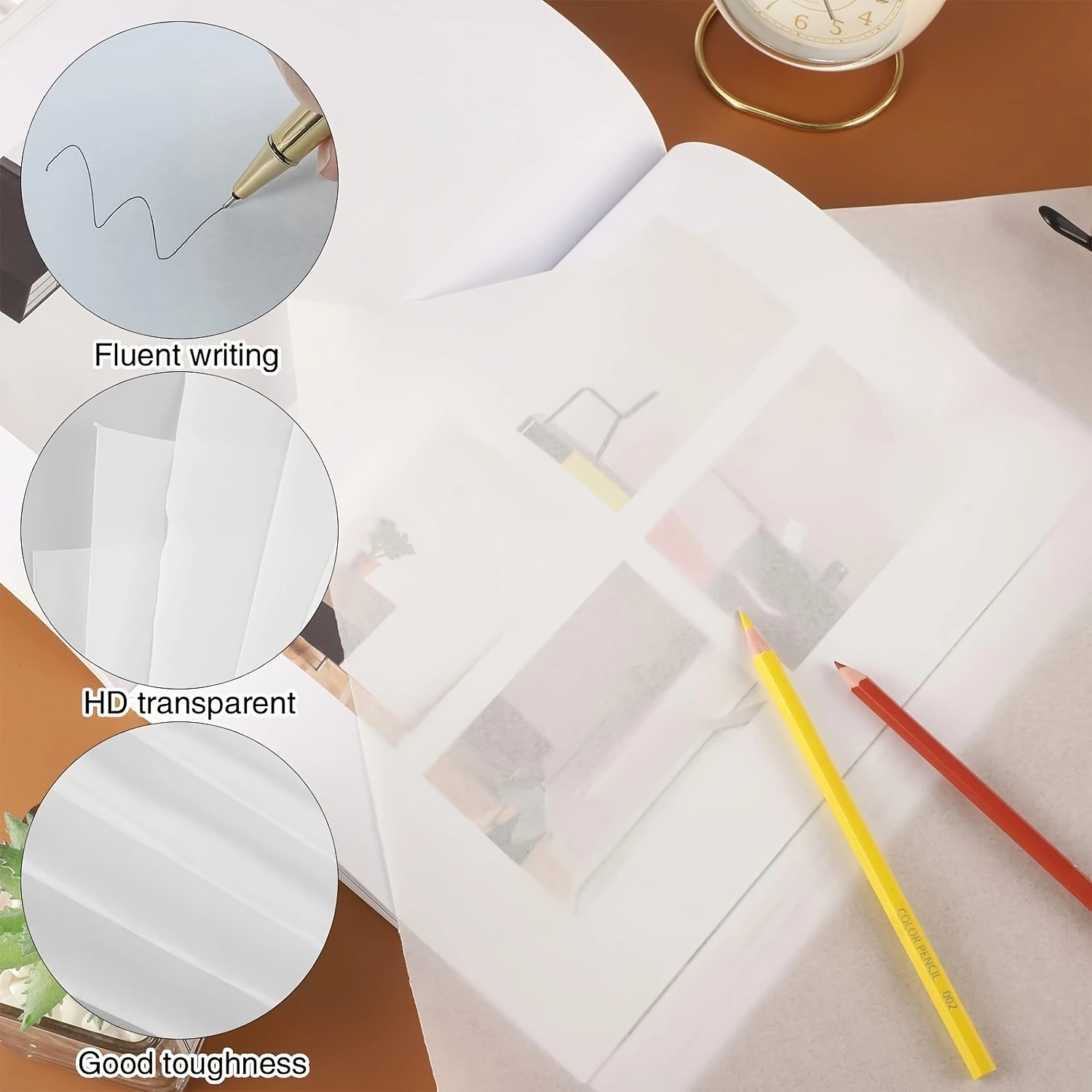 Tracing Paper Roll 12 in X 50 Yards White Trace Paper Translucent Clear Tracing Paper Drawing Patterns Sketching Crafts Supplies. 