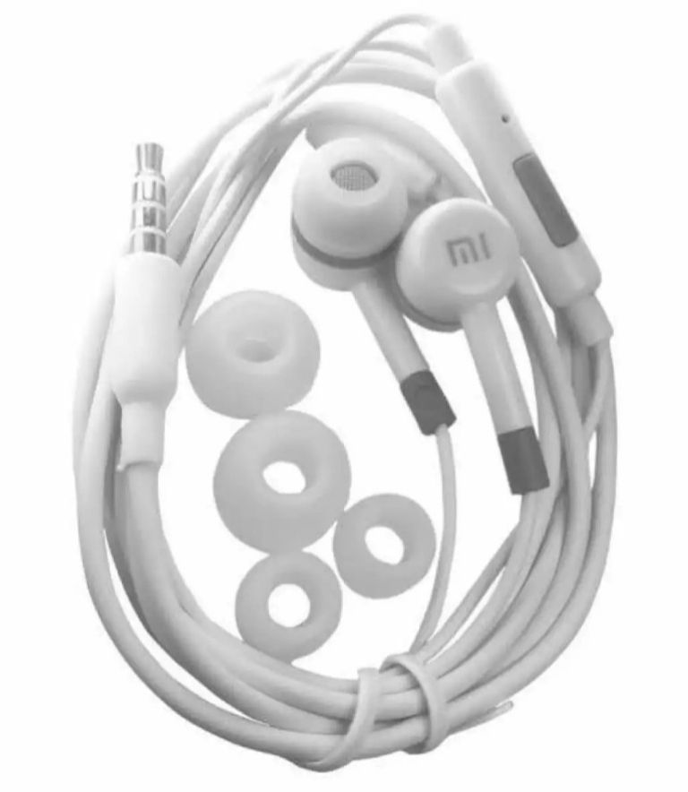 Mi2 In Ear Stereo Earphone with Mic & 2 Pair Extra Earbuds Compatible For All Mobile | ear phone /MI2 headphone for xiaomi/MI MI Android Earphone MI2 Mi 2 Earphone For Android | MI Earphone for Android-White Color | xiaomi Android. 