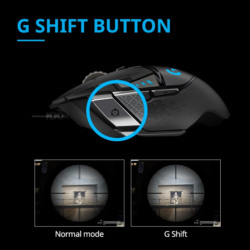 Logitech G502hero Master Wired Gaming Mouse 502 Esports Machinery Eat Chicken Macro CS Programming Peripheral. 
